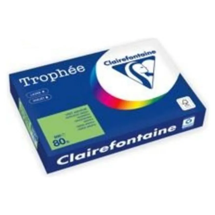 Clairefontaine Trophée - Papier couleur - A3 (297 x 420 mm) - 80 g/m² - 500 feuilles - menthe
