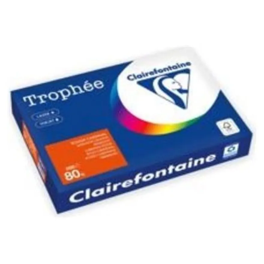 Clairefontaine Trophée - Papier couleur - A3 (297 x 420 mm) - 80 g/m² - 500 feuilles - rouge cardinal