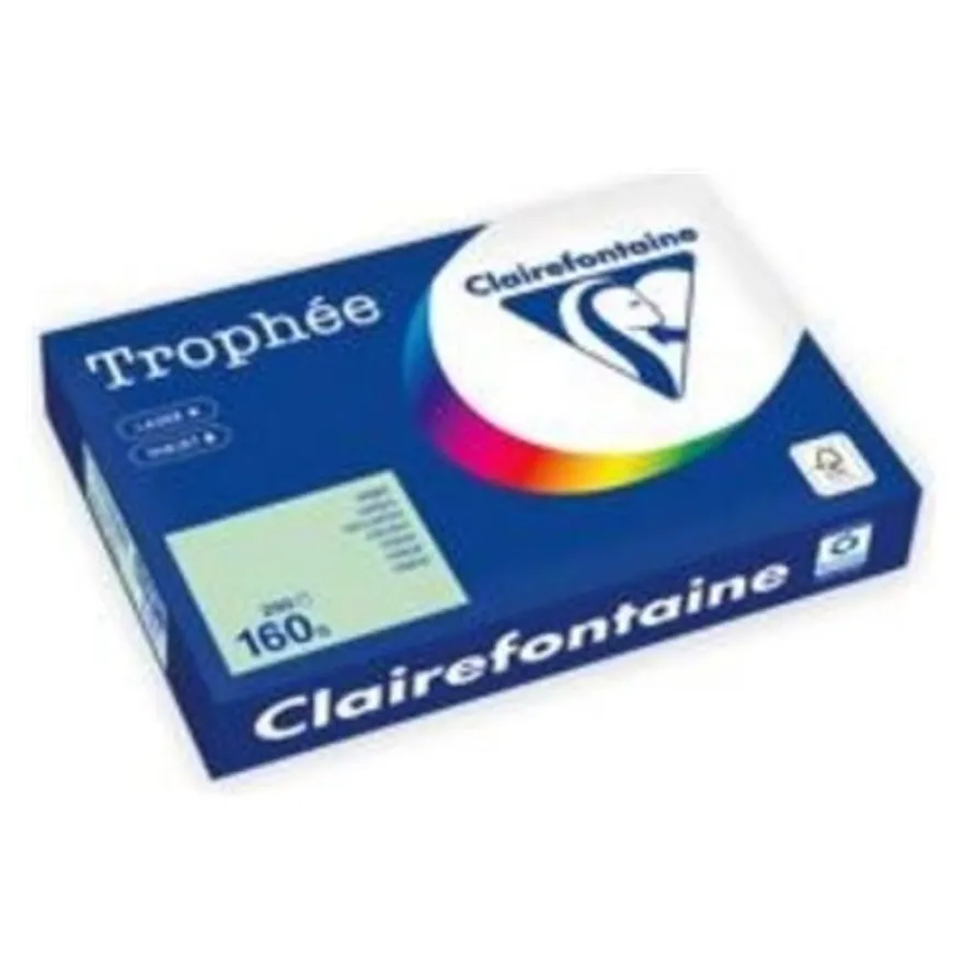 Clairefontaine Trophée - Papier couleur - A3 (297 x 420 mm) - 160 g/m² - 250 feuilles - vert