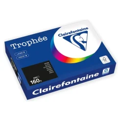 Clairefontaine Trophée - Papiers - noir - A4 (210 x 297 mm) - 160 g/m² - Ramette de 250 feuilles