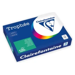 Clairefontaine Trophée - Papier - vert forêt - A4 (210 x 297 mm) - 120 g/m² - Ramette de 250 feuilles