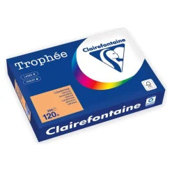Clairefontaine Trophée - Papier - orange - A4 (210 x 297 mm) - 120 g/m² - Ramette de 250 feuilles