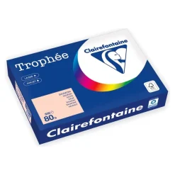 Clairefontaine Trophée -Papier - saumon - A4 (210 x 297 mm) - 80 g/m² - Ramette de 500 feuilles