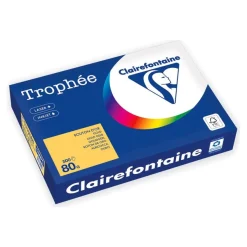 Clairefontaine Trophée -Papier - or - A4 (210 x 297 mm) - 80 g/m² - Ramette de 500 feuilles
