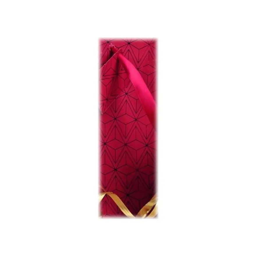 Clairefontaine Velvet - Sac cadeau rouge - 17 cm x 6 cm x 22 cm