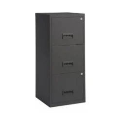 Classeur 3 tiroirs pour dossiers suspendus - 96 x 40 x 40 cm - anthracite
