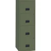 Classeur 4 tiroirs pour dossier suspendus - 126 x 40 x 40 cm - kaki