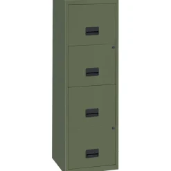 Classeur 4 tiroirs pour dossier suspendus - 126 x 40 x 40 cm - kaki