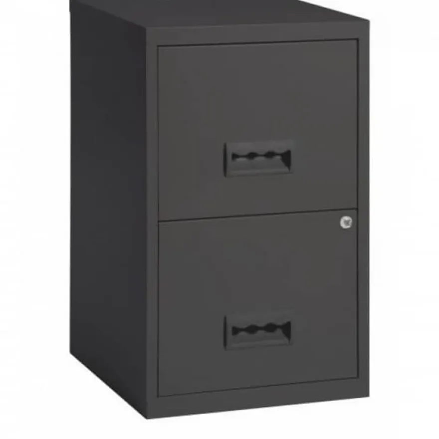 Classeur 2 tiroirs pour dossiers suspendus - 68 x 42 x 54 cm - anthracite