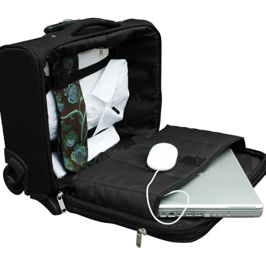 Clementina Frog Traveller l - Valisette trolley multipoches - noir