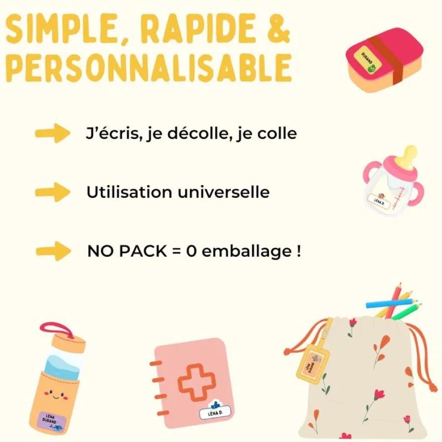 Cléopatre - 12 étiquettes no pack - Maternelle