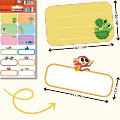 Cléopatre - 12 étiquettes no pack - Maternelle