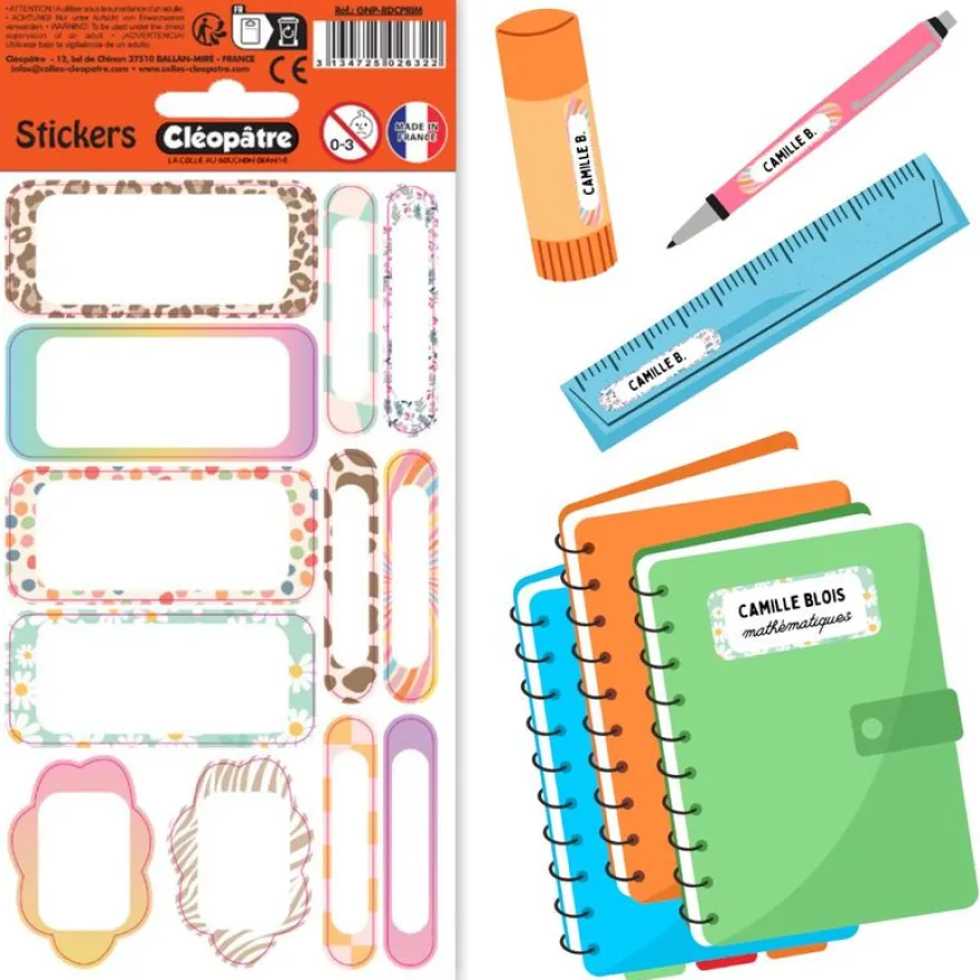 Cléopatre - 12 étiquettes no pack - Primaire