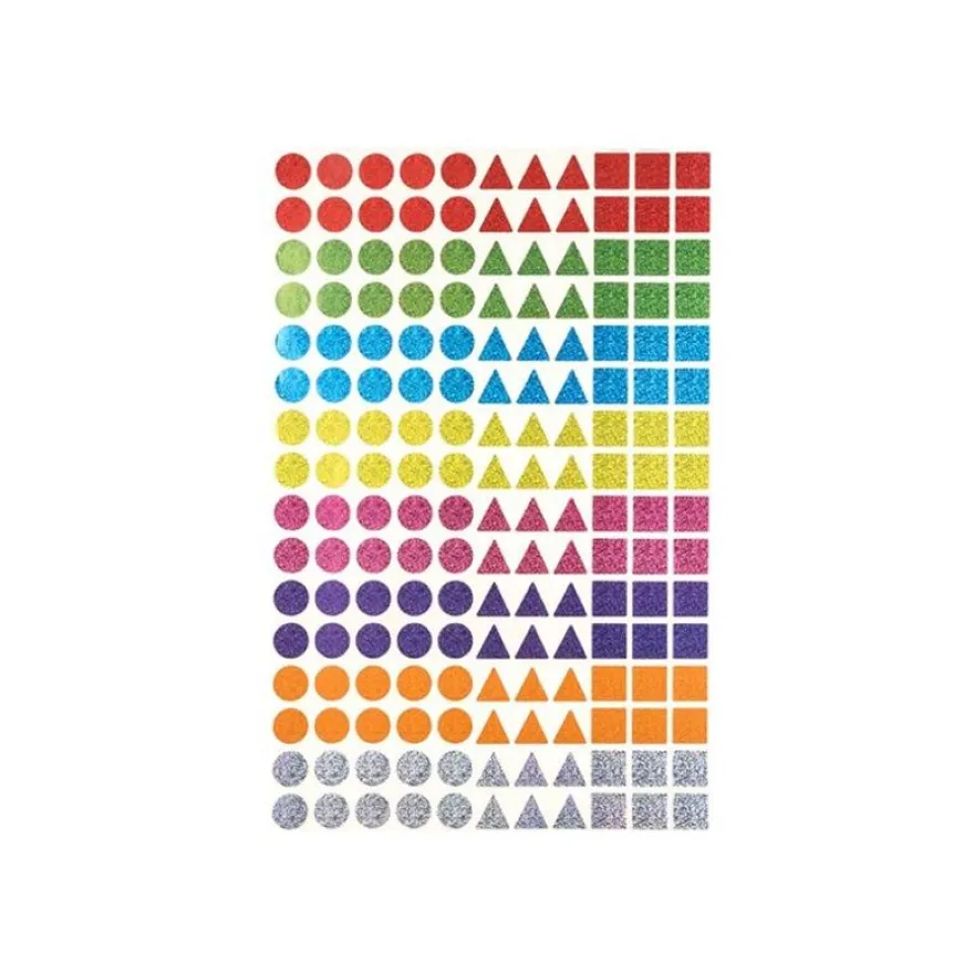 Cléopâtre - 352 gommettes -holographiques géométrique - petites tailles