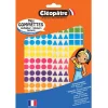 Cléopâtre - 528 gommettes géométriques - 8 couleurs - repositionnables