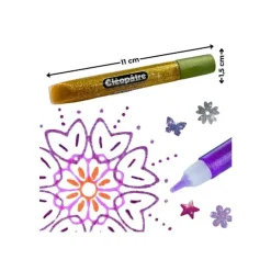 Cléopâtre - 10 Stylos de colle paillette - 12g