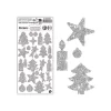 Cléopâtre - Jeu d'adhésifs de décoration - 27 pièces - noël - 10 - 40 mm - argent - non permanent