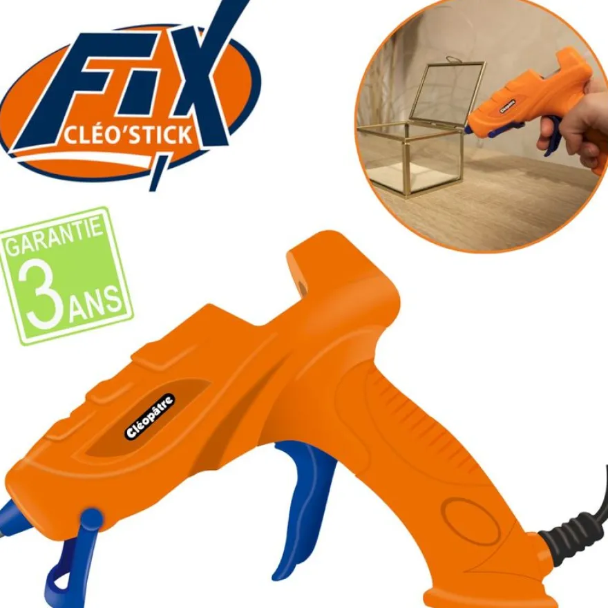 Cléopâtre - Mini pistolet applicateur d'adhésif thermofusible - 10 W