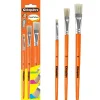 Cléopâtre - Pack de 3 brosses - soie de porc - N° 6, 10,14