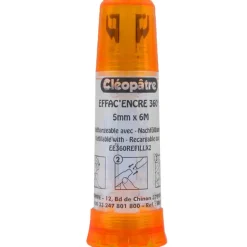 Cléopâtre - Ruban correcteur rechargeable Effac'encre - 5 mm x 6 m