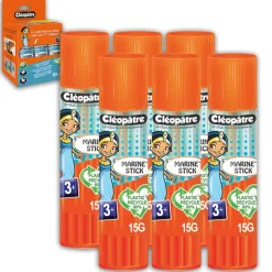 Cléopâtre Cléostick - 6 bâtons de colle marine - 15 gr