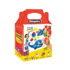 Cléopâtre NÉFERTARI - 6 Pots de peinture 50 ml - couleurs assorties - pinceau intégré