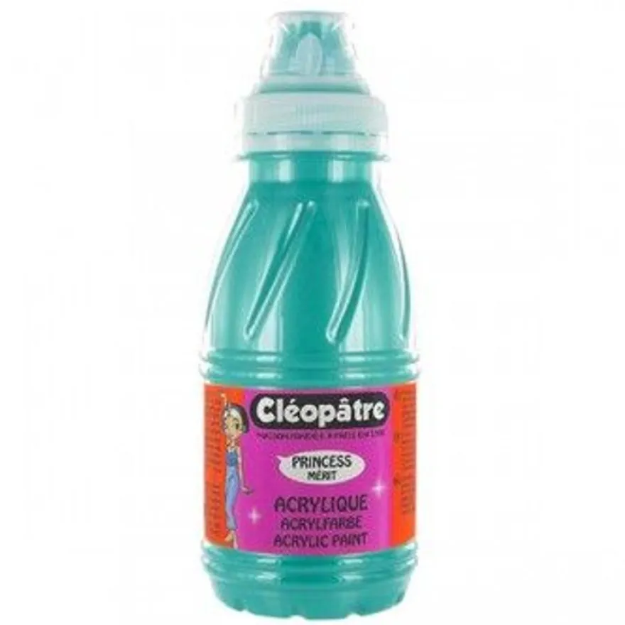 Cléopâtre Princess Mérit Nacrée - peinture - peinture acrylique - vert - 250 ml