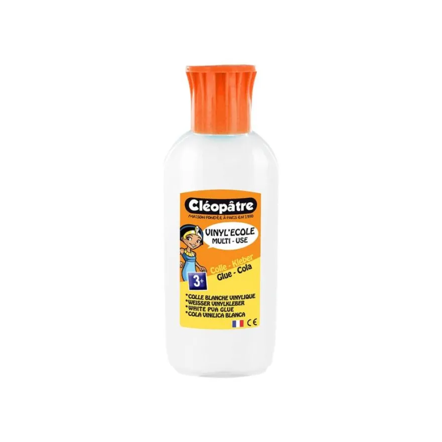 Cléopâtre Vinyl'École - Flacon de Colle - 100 gr - Embout biberon