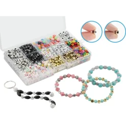 Coffret de perles alphabet - 15 COULEURS