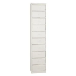 Colonne à clapets - L41 x H198 x P35 - 10 clapets - beige