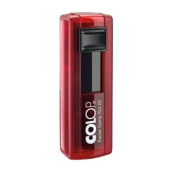 Colop Pocket Stamp Plus 20 - Tampon de poche personnalisable - 4 lignes - format rectangulaire