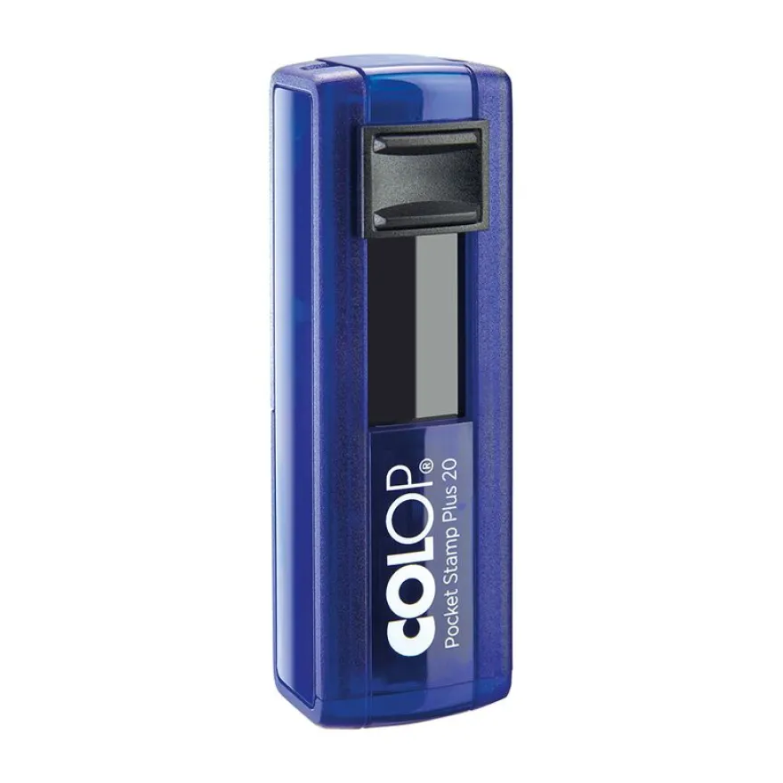 Colop Pocket Stamp Plus 20 - Tampon de poche personnalisable - 4 lignes - format rectangulaire