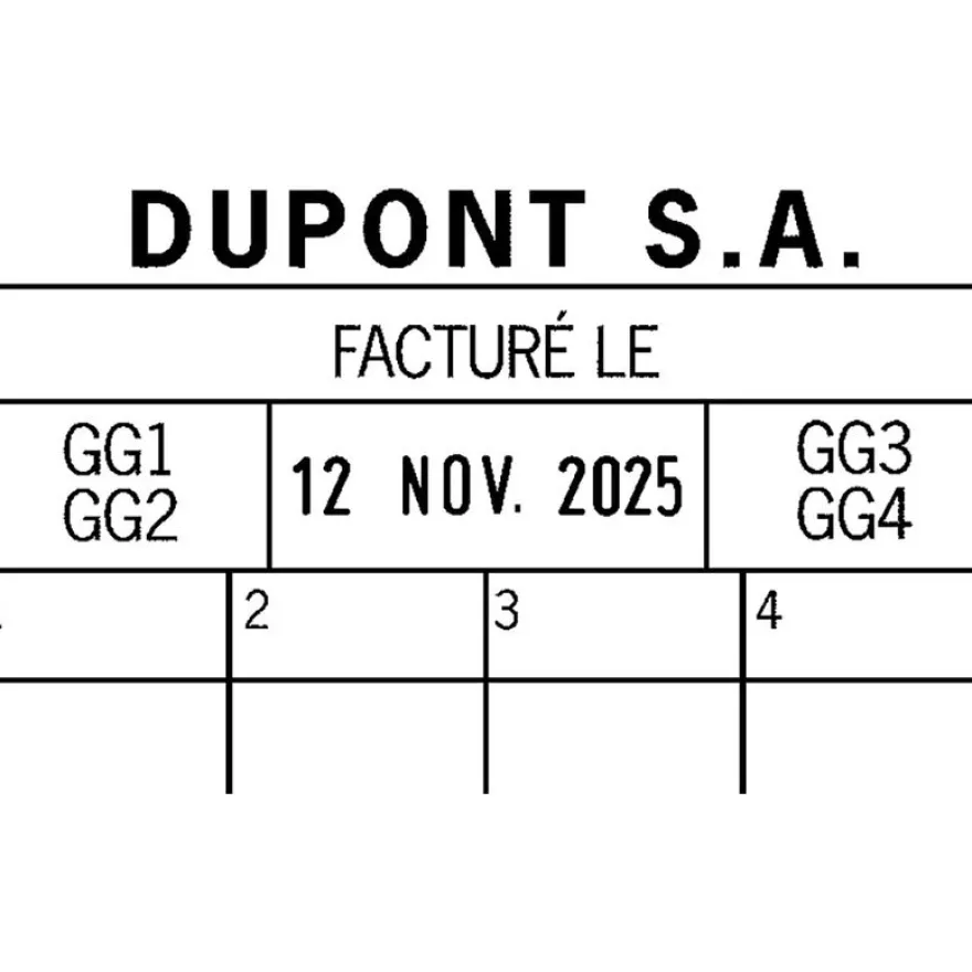Colop Printer 55 - Tampon dateur personnalisable - 9 lignes - format rectangulaire
