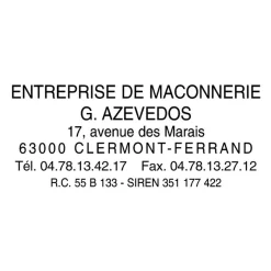 Colop Printer 40 - Tampon personnalisable - 6 lignes - format rectangulaire