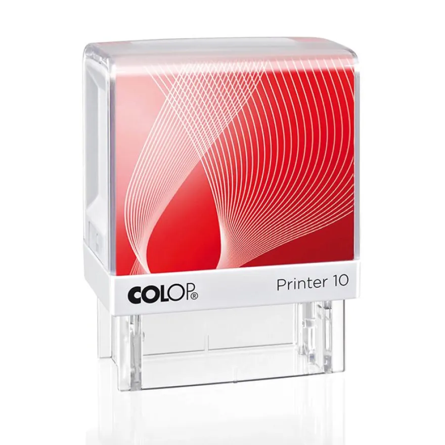 Colop Printer 10 - Tampon personnalisable - 3 lignes - format rectangulaire