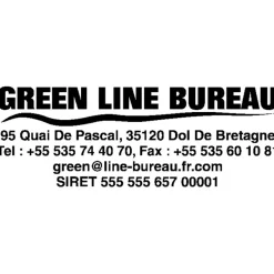 Colop Printer 40 Green Line - Tampon personnalisable - 6 lignes - format rectangulaire