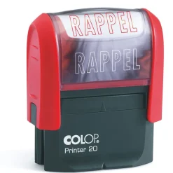 Colop RAPPEL - Timbre à encrage automatique - empreinte rouge 38 x 14 mm