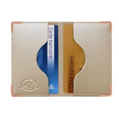 Color Pop - Etui anti-RFID pour 2 cartes bancaires - disponible dans différentes couleurs métallisées