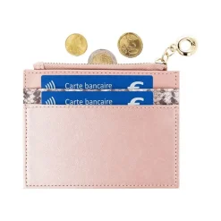 Color Pop Flash - Porte carte avec fermeture éclair - pour 2 cartes de crédit