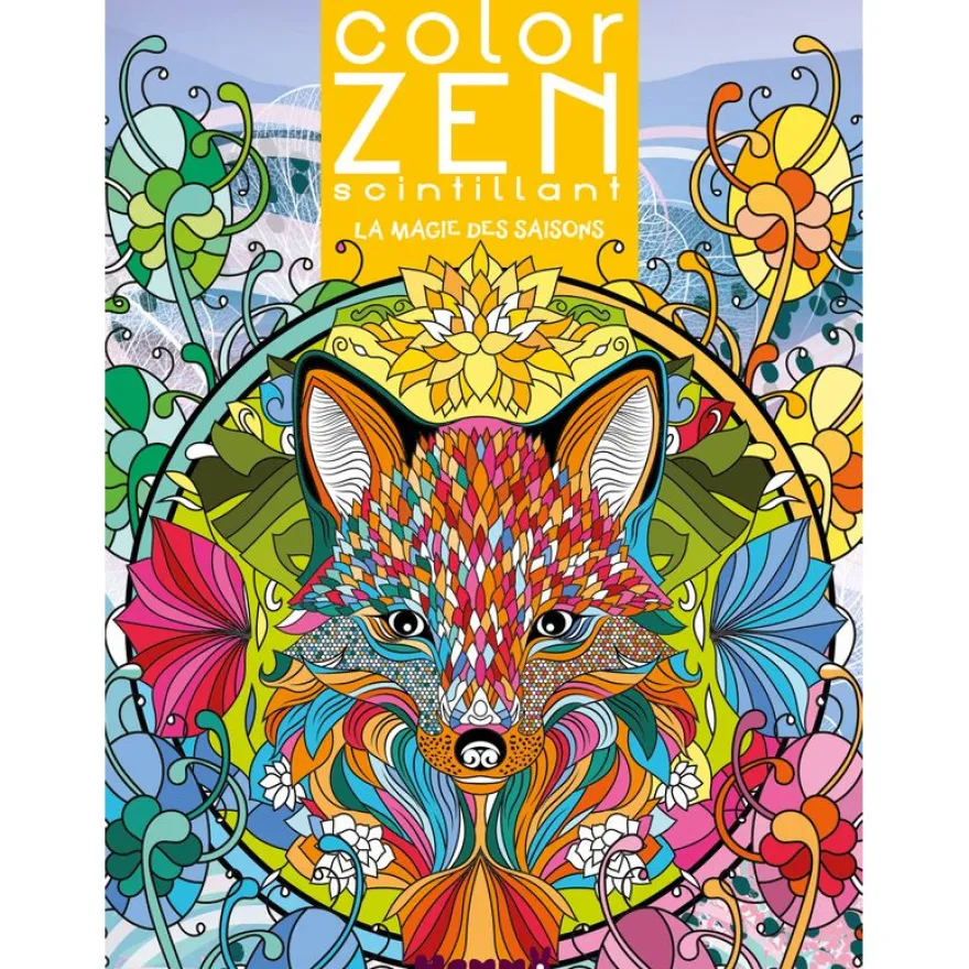 Color Zen scintillant - La magie des saisons - Livre de coloriage détente - Dès 6 ans