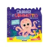Coloriage et gommettes pour les petits - L’océan - + de 300 gommettes repositionnables - Mon P’tit Hemma - Livre d’activités