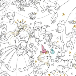 Coloriage géant Monde Féérique - 80 x 120 cm - Bouchut