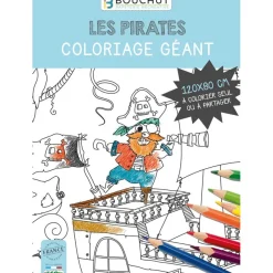 Coloriage géant Pirates - 80 x 120 cm - Bouchut