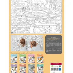 Coloriage géant Zoo - 80 x 120 cm - Bouchut