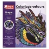 Coloriage velours dragon - Expérience sensorielle unique dès 6 ans