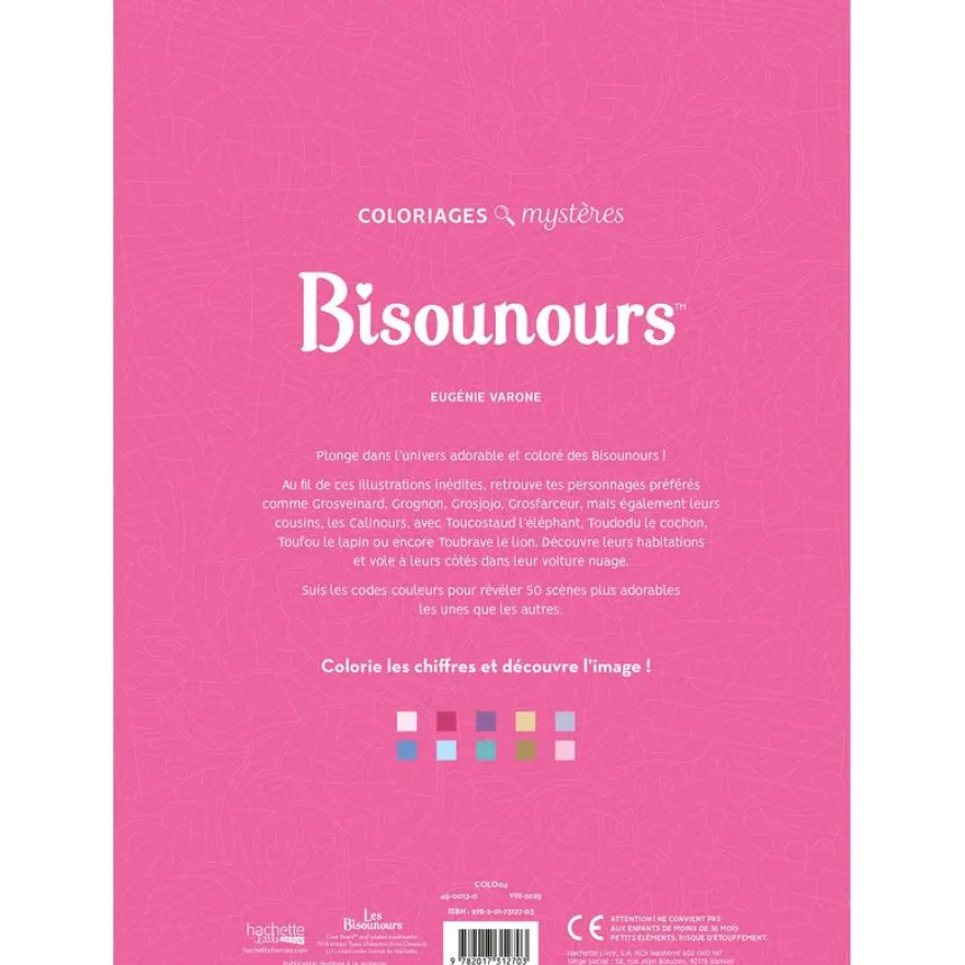 Coloriages mystères - Bisounours