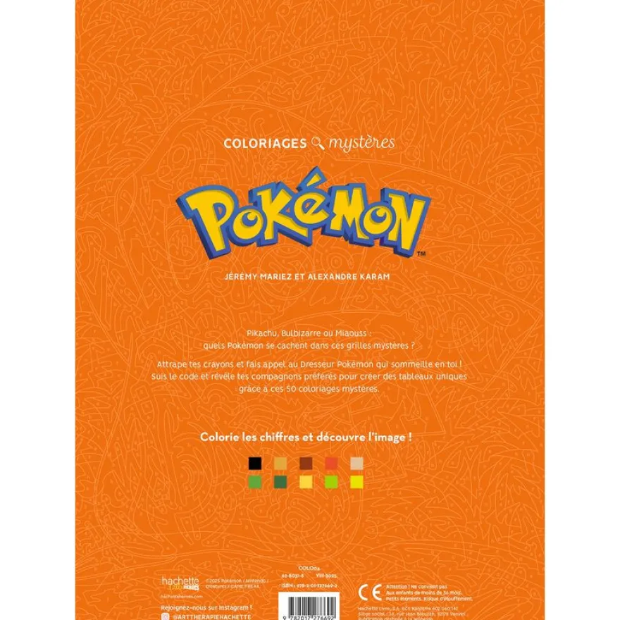 Coloriages mystères - Pokémon