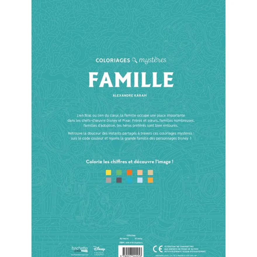 Coloriages mystères Disney - Famille