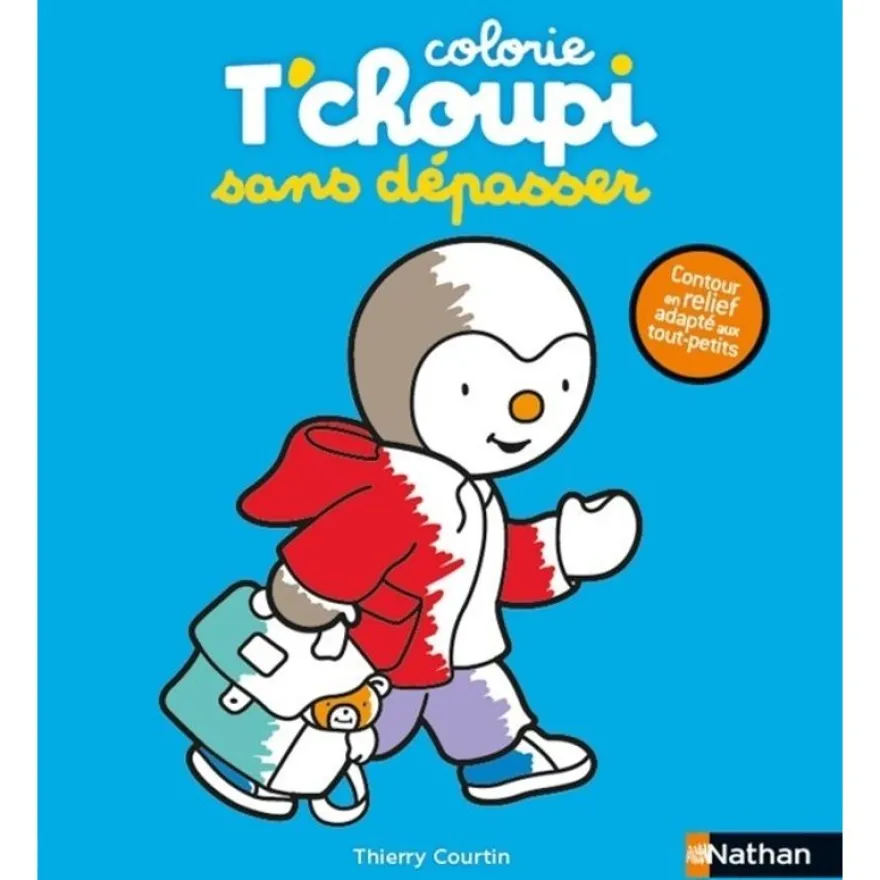 Colorie T'choupi sans dépasser (l'école)