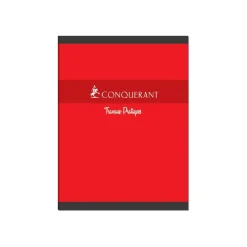 Conquérant - Cahier de travaux pratiques (TP) - 24 x 32 cm - 96 pages - grands carreaux (Seyes)